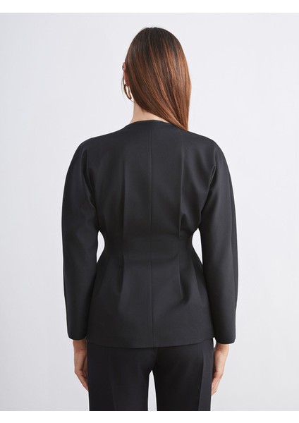 Yeni Sezon V Yaka Peplum Kadın Ceket fırsatları