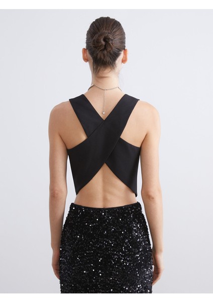 Yeni Sezon Sırt Detaylı Kadın Klasik Yelek indirimleri