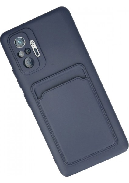Xiaomi Redmi Note 10 Pro Kılıf Kelvin Kartvizitli Silikon - Lacivert modelleri