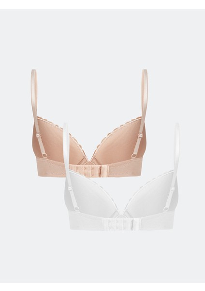 Yeni Sezon Balenli Dolgusuz Düz Tişört Sütyen 2'li fiyatları