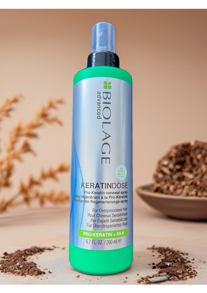 Keratindose Kopan Saçlar Için Durulanmayan Krem 200 ml