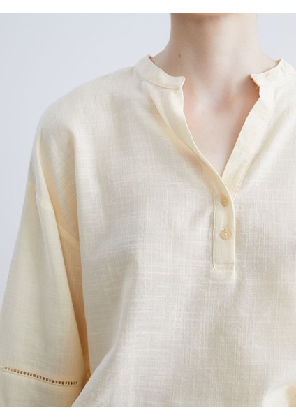 Yeni Sezon Kaçık Yaka Oversize Bluz modelleri