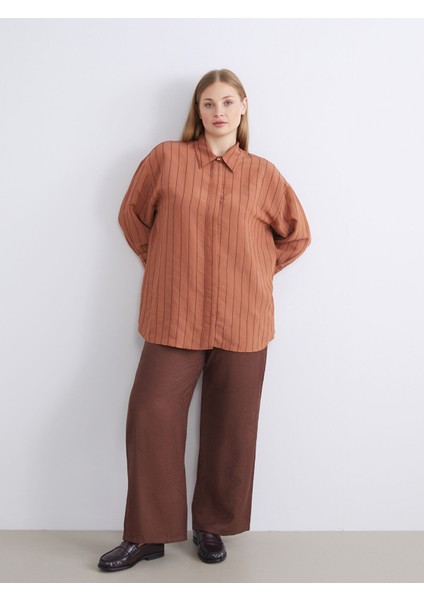 Yeni Sezon Beli Lastikli Geniş Paça Kadın Pantolon fiyatları