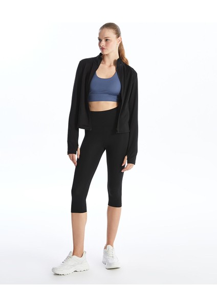 Yeni Sezon Kadın Beli Lastikli Ekstra Dar Fit Düz Tayt