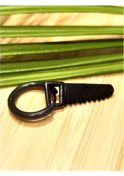 Çelik Siyah Figürlü Unisex Küpe