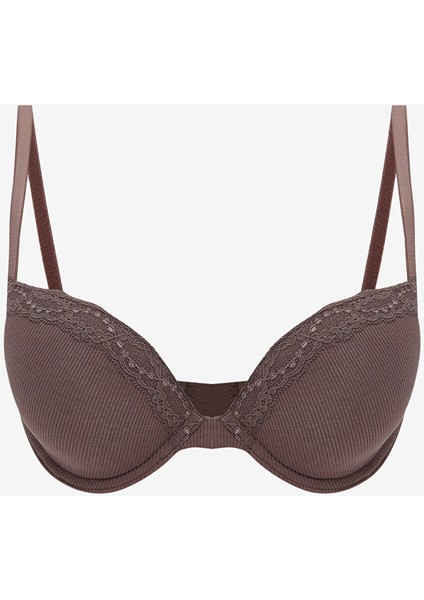 Yeni Sezon Balenli Dolgusuz Düz Tişört Sütyen