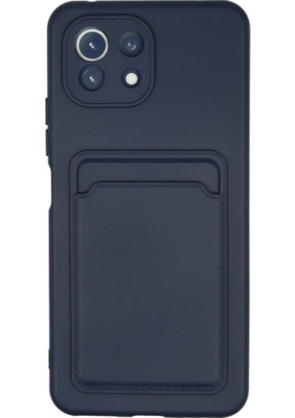 Xiaomi Mi 11 Kılıf Kelvin Kartvizitli Silikon - Lacivert