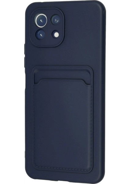 Xiaomi Mi 11 Kılıf Kelvin Kartvizitli Silikon - Lacivert modelleri