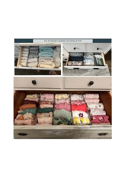 Şeffaf Akrilik Teleskopik Ayarlanabilir Çekmece Bölücü – Mutfak, ve Ofis Için Organizer Düzenleyici Set modelleri