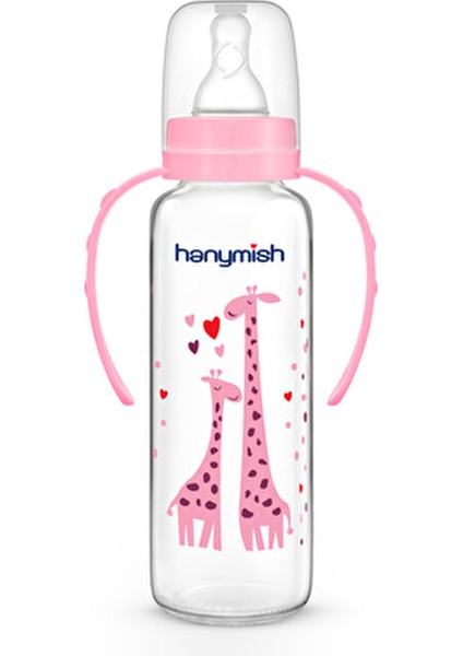 Cam Biberon 240 ml Doğal Malzeme ile Güvenli Beslenme Sağlar Kulplu Tasarım fiyatları