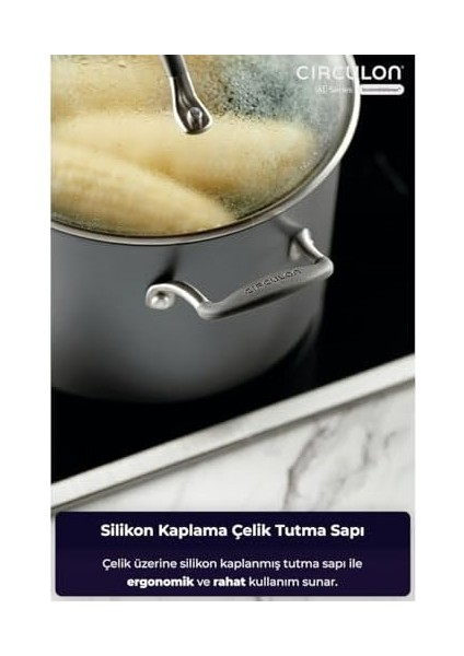 24X13,5 cm Cam Kapaklı Tencere modelleri