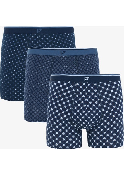 Erkek Puantiyeli 3'lü Boxer