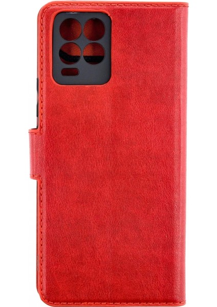 Realme 8 Pro Kılıf Trend S Plus Kapaklı Kılıf - Kırmızı