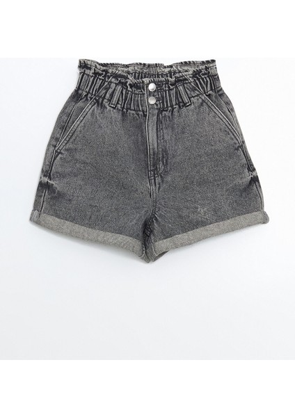 Yeni Sezon Beli Lastikli Kadın Jean Şort indirimleri