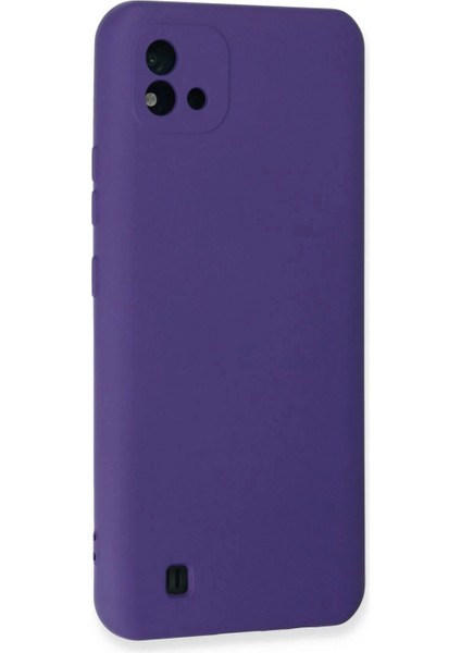 Realme C11 2021 Kılıf Nano Içi Kadife Silikon - Mor modelleri