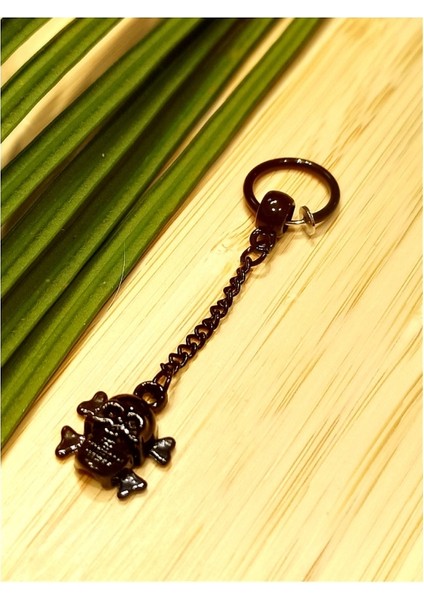 Çelik Siyah Figürlü Unisex Küpe