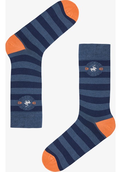 Çok Renkli Erkek Blue Stripe 3lü Soket Çorap fiyatları