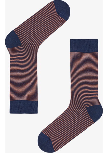 Çok Renkli Erkek Blue Stripe 3lü Soket Çorap fırsatları