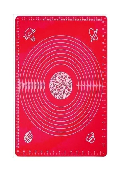 65X45 Kırmızı Hamur Açma Matı (Kırmızı, 65X45) modelleri