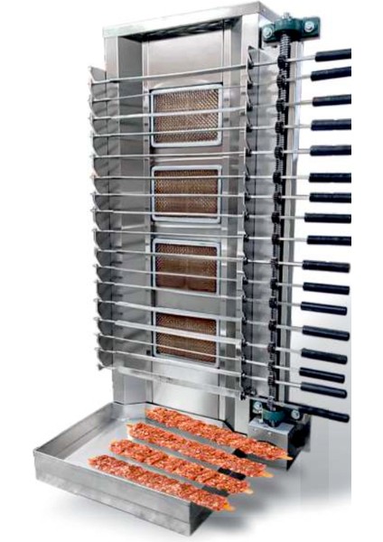 Tüplü Dönerli Kebap Makinası 4 Radyan