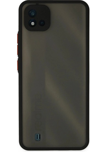 Realme C11 2021 Kılıf Montreal Silikon Kapak - Siyah