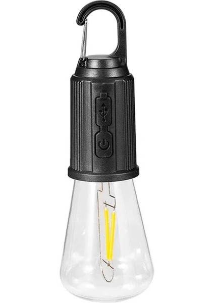 Rustik Taşınabilir Şarjlı Tasarruflu Ampul 10W LED Lamba Type-C Şarj Askılı Asma Aydınlatma T020 (5067) modelleri