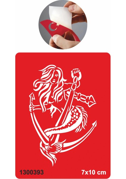 Efsane Deniz Kızı Tattoo Geçici Dövme Şablonları Kına Kalıpları