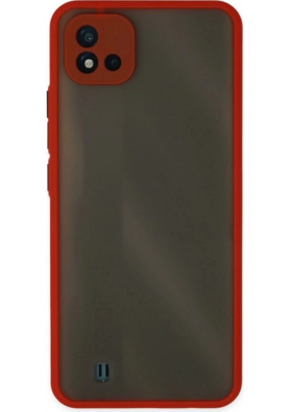 Realme C11 2021 Kılıf Montreal Silikon Kapak - Kırmızı
