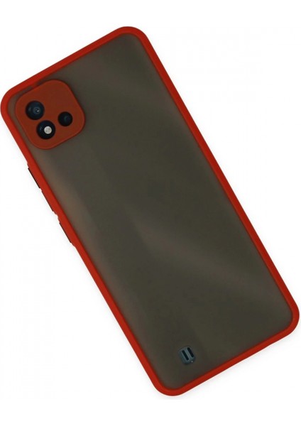 Realme C11 2021 Kılıf Montreal Silikon Kapak - Kırmızı fiyatları