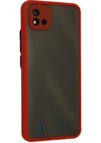 Realme C11 2021 Kılıf Montreal Silikon Kapak - Kırmızı modelleri