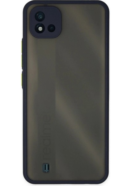 Realme C11 2021 Kılıf Montreal Silikon Kapak - Lacivert