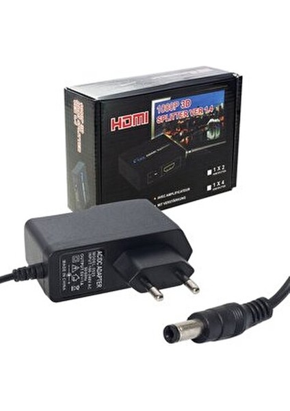 PM-12080 4 Port HDMI Dağıtıcı Uzatıcı Siyah Renk Yüksek Hız Destekli fırsatları