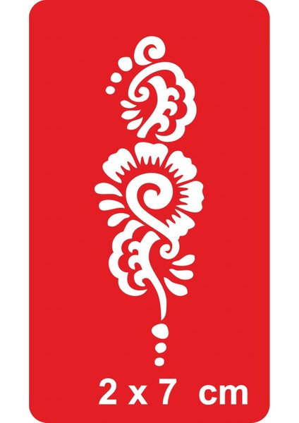Arabesk Çiçek Tattoo Geçici Dövme Şablonları Kına Kalıpları