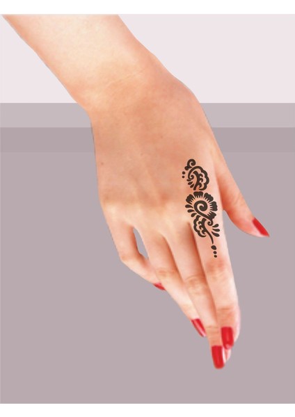 Arabesk Çiçek Tattoo Geçici Dövme Şablonları Kına Kalıpları fiyatları