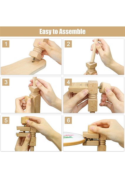 Nakış Stand Dönmüş Crossitch Stand Standı Kayın Ahşap Nakış Çember Tutucu Eller Serbest Iğne Noktası Çerçevesi Stand (Yurt Dışından) modelleri