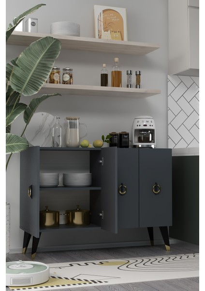 8184KM-32DD Konsol,kahve Köşesi,ayakkabılık,ofis Evrak Dolabı,mutfak Kiler Dolabı,tv Ünitesi-Aa