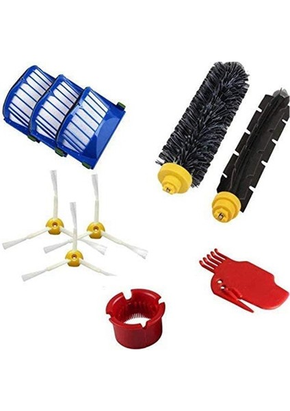 Irobot Roomba 600 610 620 650 Serisi Elektrikli Süpürge Yedek Parça Kiti Için Aksesuar - Filtre ve Yan Fırça Içerir (Yurt Dışından)