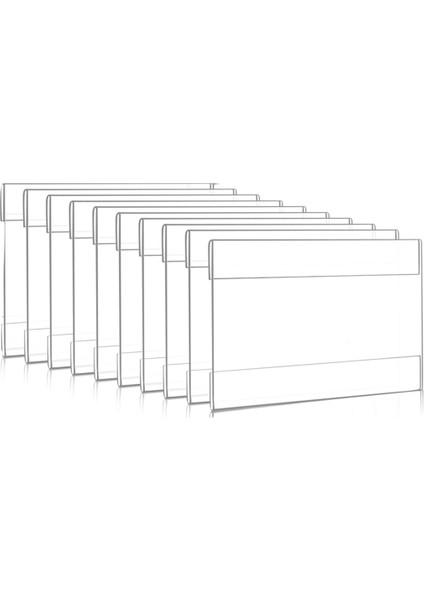 4 x 6 Inç Akrilik Işaret Tutucu Duvar Montajı, Ofis Için Çift Taraflı Yapışkan Bantlı Temiz Duvar Çerçevesi, Ev 10 Paket (Yurt Dışından)