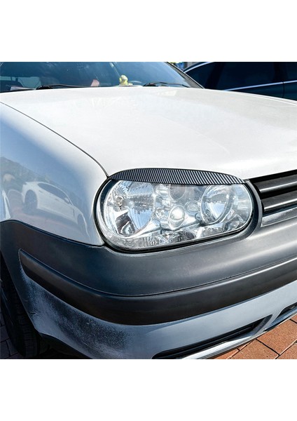 Vw Golf4 Mk4 Iv Için 1997-2005 Karbon Fiber Ön Far Kapağı Garnitür Strip Kaş Kaplama Çıkartma (Yurt Dışından) modelleri