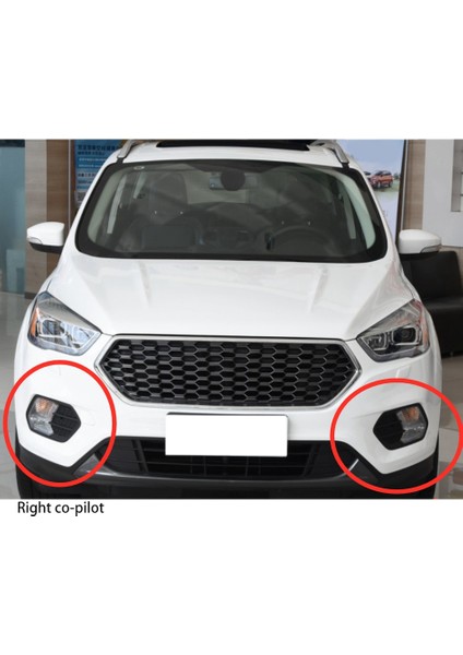 Araba Ön Tampon Sis Işık Lamba Çerçevesi Ford Escape Kuga 2017 2018 2019 Için Izgara Kapağı (Yurt Dışından) indirimleri