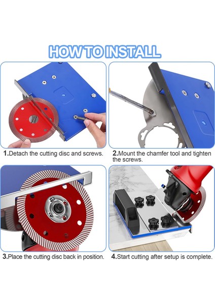 45 Derece Fayans Pah Kırma Aleti, Açı Taşlama Makinesi Standı Tutucu (Yurt Dışından) fırsatları