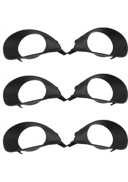 Toyota Yaris Için Sis Lambası Gölgesi ile 6x Araba Ön Tampon 2 Kaplı Hatchback 2007-2013 (Yurt Dışından)