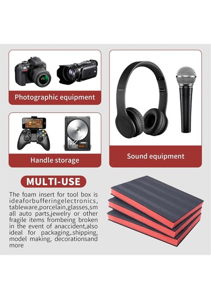 Alet Kutusu Düzenleyici Kesilebilir Poliüretan El Sanatları Köpük Pedleri (Yurt Dışından) indirimleri