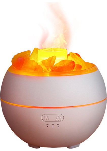 Tuz Taşı LED Işık Nemlendirici USB Aromaterapi Gece Işık Misti Hava Nemlendirici Yatak Odası Ev Masaüstü Ofis (Yurt Dışından)