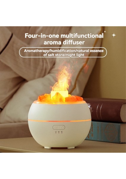 Tuz Taşı LED Işık Nemlendirici USB Aromaterapi Gece Işık Misti Hava Nemlendirici Yatak Odası Ev Masaüstü Ofis (Yurt Dışından) fırsatları