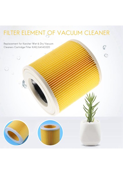Karcher Elektrikli Süpürgeler Için En Iyi Kalitede Yedek Hava Toz Filtresi Torbaları Kartuş Hepa Filtre WD2250 WD3.200 Mv2 Mv3 Wd3 (Yurt Dışından) modelleri