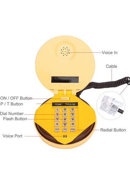 Komik Gadgets Emülasyon Hamburger Telefon Teli Sabit Hat Telefon Çizburger Ev Ofis Otel Dekorasyonu (Yurt Dışından) fiyatları