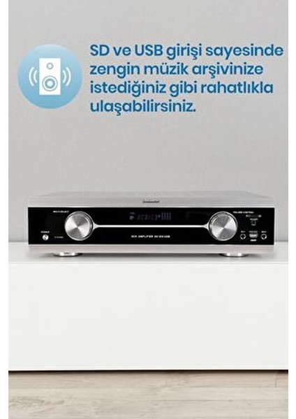 Av-304 USB 6 Kanal Ev Anfisi VFD Ekranlı Karaoke Fonksiyonu ile modelleri