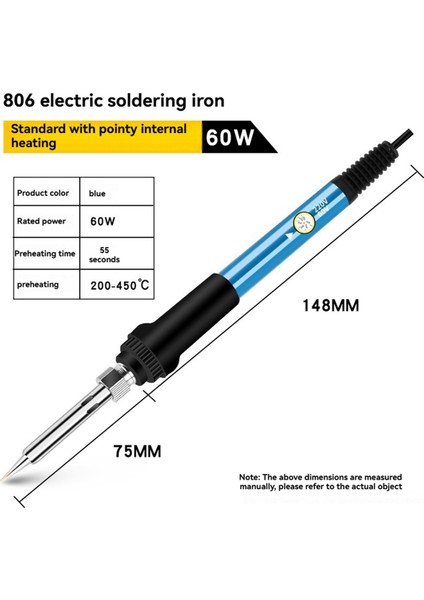 110V 60W Abd Fişli Sıcaklık Elektrikli Lehimleme Demiri Abd Fişi (Yurt Dışından) fırsatları