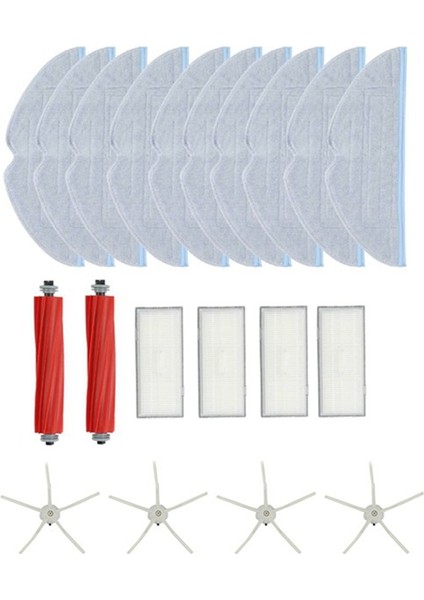 20 Adet Xiaomi Roborock S7 S70 S75 S7MAX S7MAXV T7S Hepa Filtre Rulo Fırça Elektrikli Süpürge Yedek Parça Yan Fırça (Yurt Dışından)